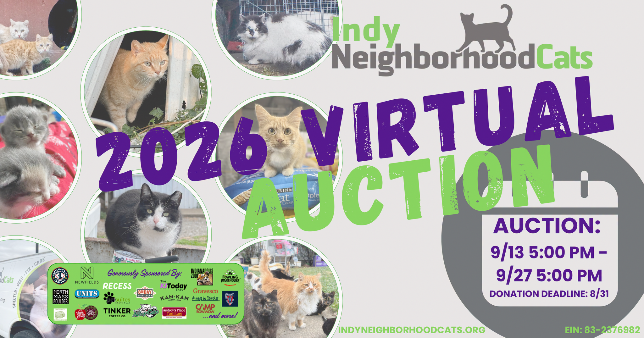 4th Annual Indy Neighborhood Cats Auction